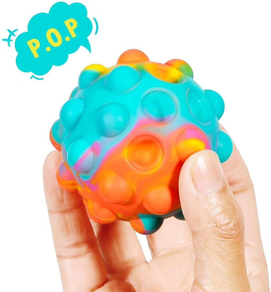 4pcs Squishy Stress Balls DNA Sensory Squeeze Fidget Toys Set for Anxiety Autism ADHD