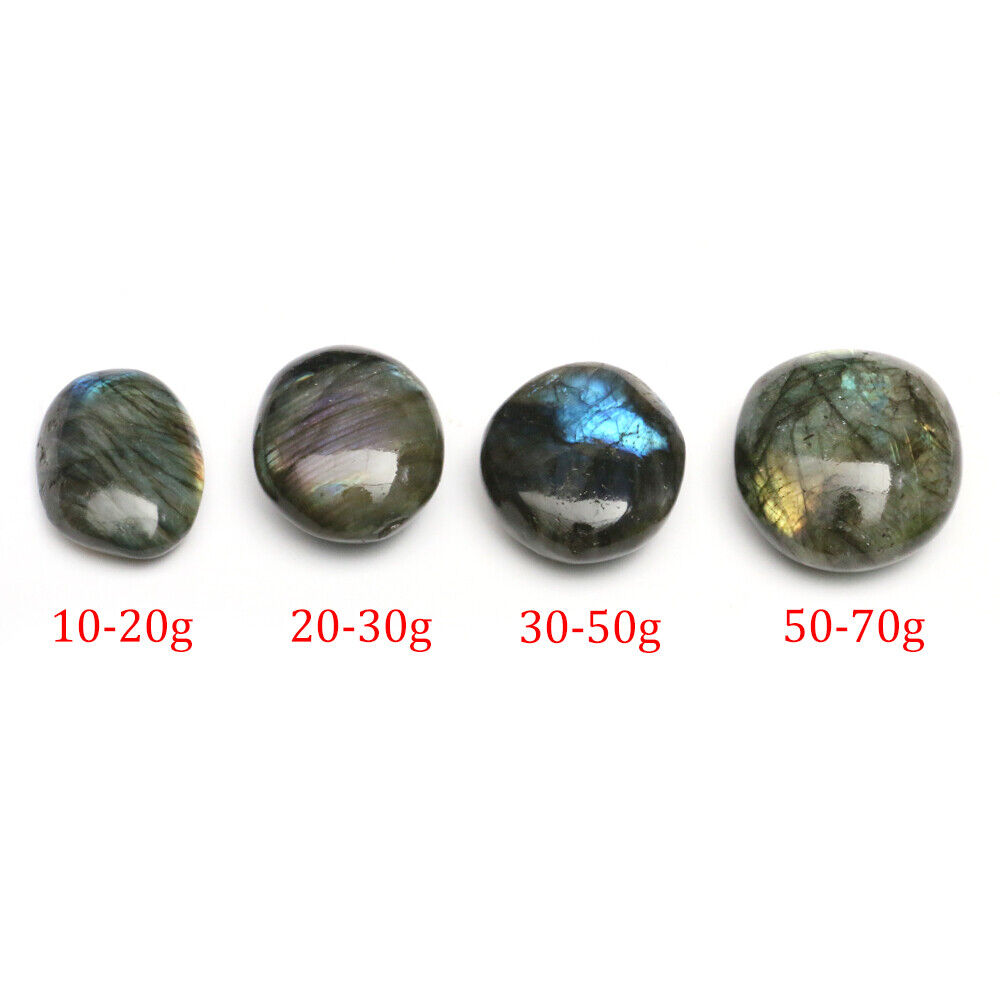 Natural Labradorite Polished Crystal Quartz Ore Specimen Palm Stone Worry Stone