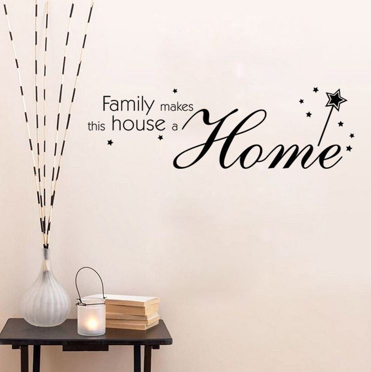 Wall Stickers Removable Family Makes House Home Room Decal Picture Art Decor