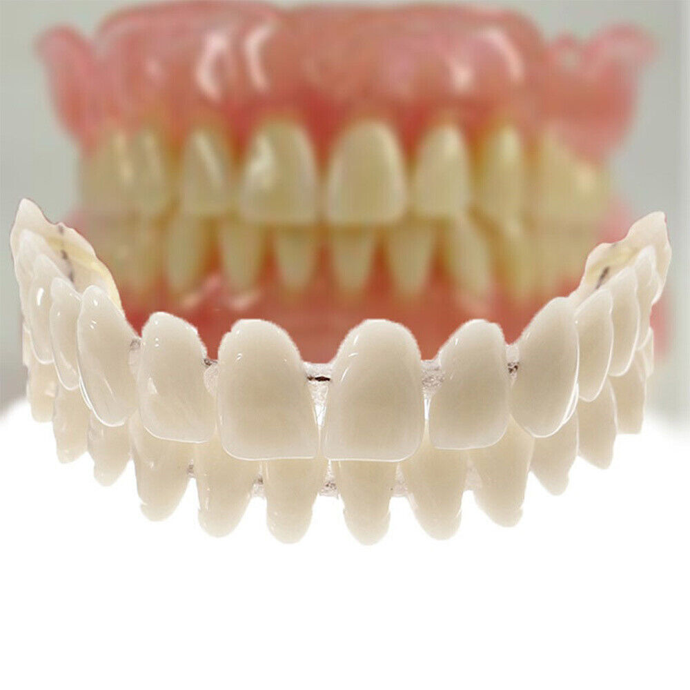 Smile Snap On False Teeth Upper + Lower Dental Veneers Dentures Tooth Cover