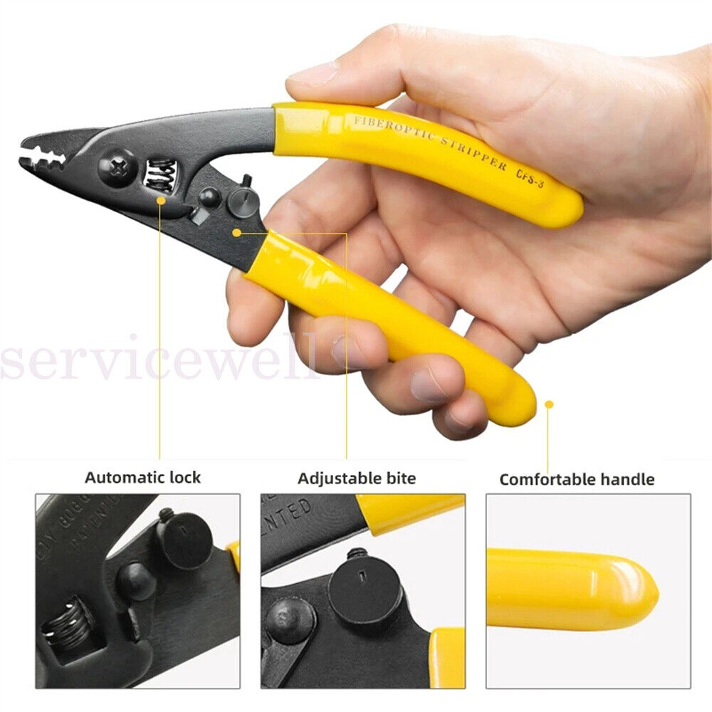 3-Hole Professional Fibre Optic Stripper Fiber Optic Stripper stripping pliers