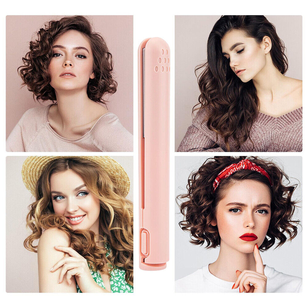 Mini Portable Hair Iron Hair Straightener Curler Usb Flat Iron For Travel