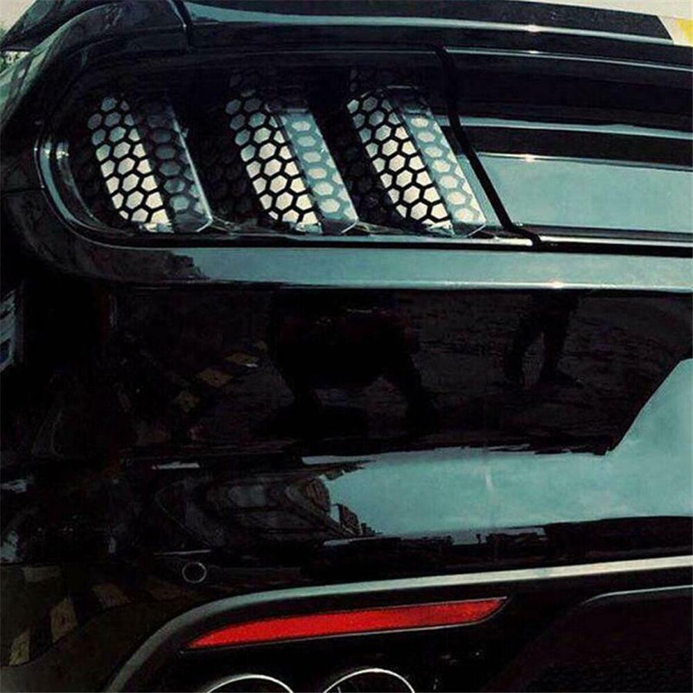 48x30cm Car Accessories Rear Tail Light Honeycomb Sticker Taillight Lamp Cover