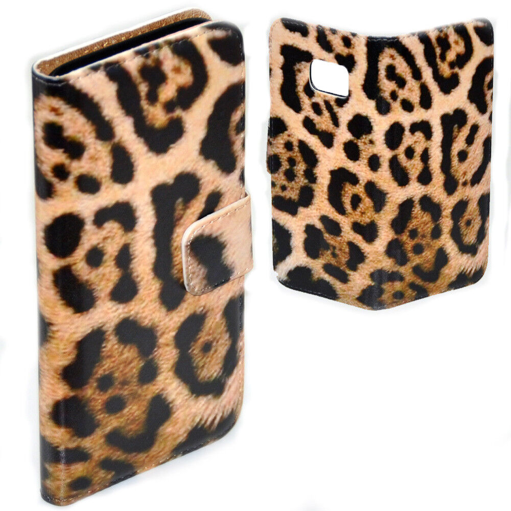 For Apple iPhone Series Case Animal Fur Skin Print Flip Wallet Phone Case Cover