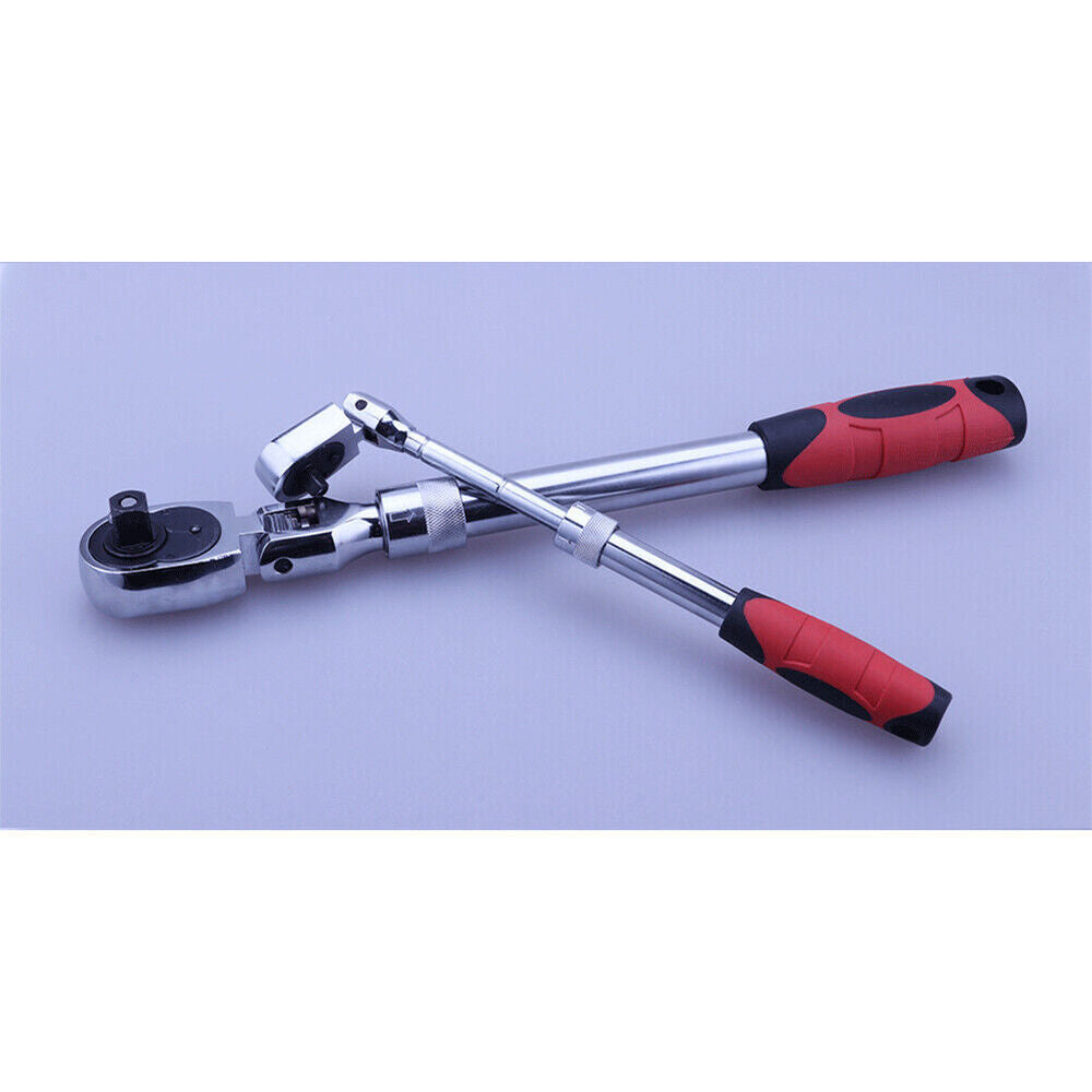 1/4" 3/8'' 1/2'' Flex Head Socket Ratchet Wrench Extendable Ratchet Auto Repair