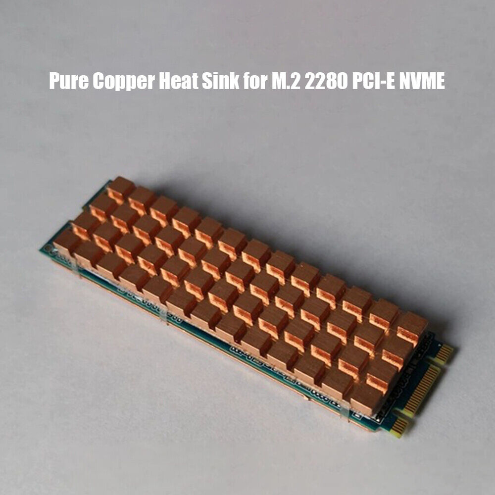 NEW PC Notebook SSD Heat Sink for M.2 2280 PCI-E NVME with Thermal Pad (1.5mm)