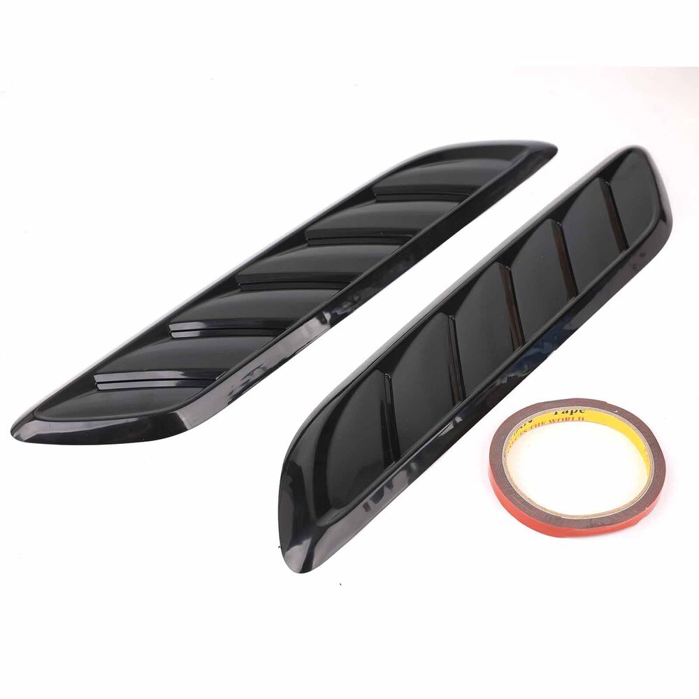 GLOSS BLACK BONNET VENTS FOR HOLDEN COMMODORE VF S / SS / SSV / SV6 / REDLINE