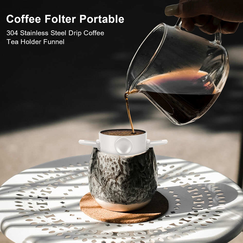 Portable Coffee Filter Cup Folding Design Coffee Maker Pour Over Coffee Dripper