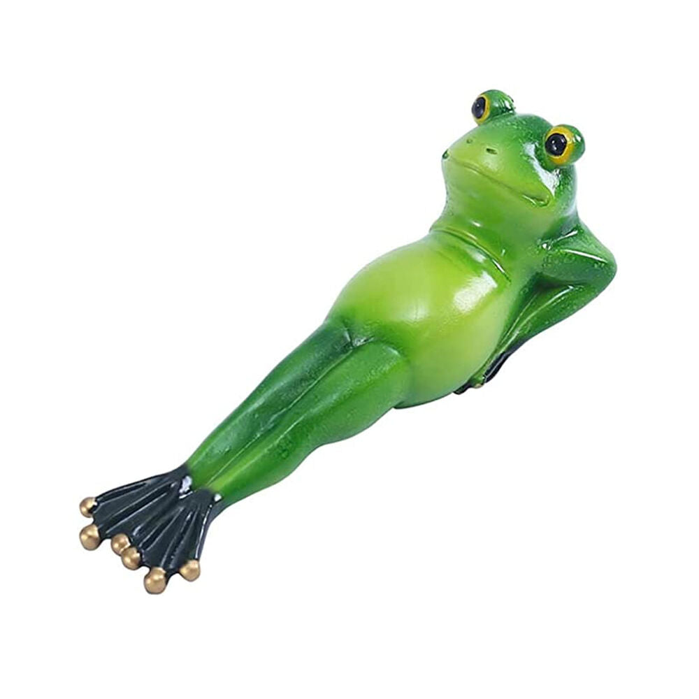 Yoga Frog Figurine Frogs Statue Funny Garden Home Décor Animal Ornament