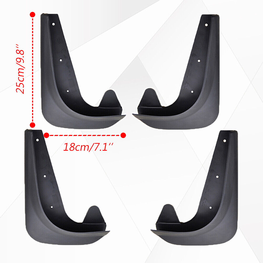 4pcs For Audi A3/ A4 A5 A7 Front Rear Mudguard Mud Flaps Mudflaps Splash Guard Fender