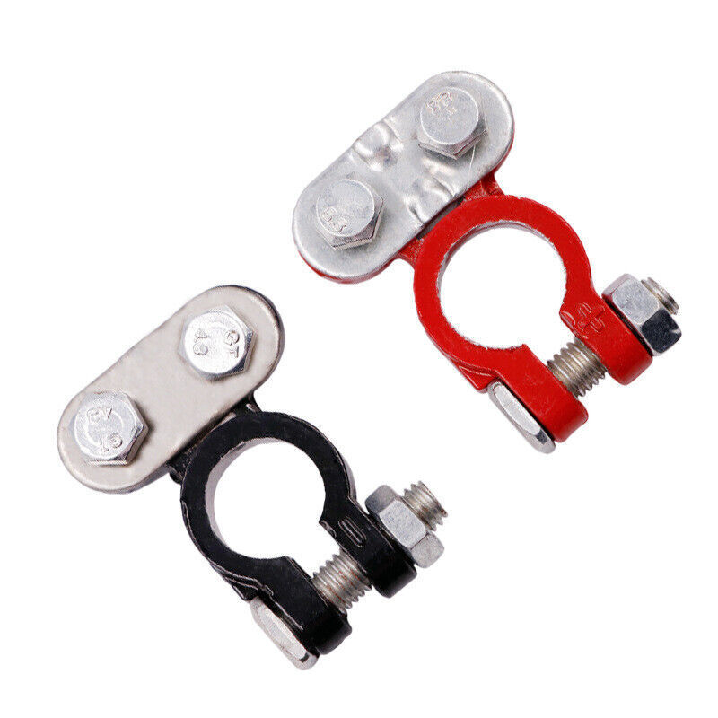 2X Negative Positive Car Battery Terminal Clamp Clip Connector 12V 6V UNIVERSAL