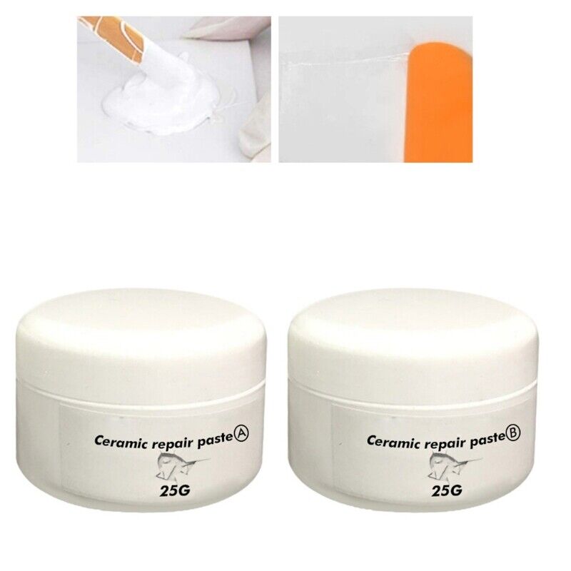 2x Ceramic Repair Ceramic Bath Basin Fix Filler Tub Tile And Shower Repair