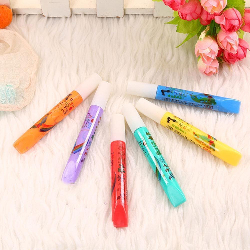 6PC Puffy 3D Art Pens - Ink Puffs Up Like Popcorn Just Use Kids Hairdryer DIY