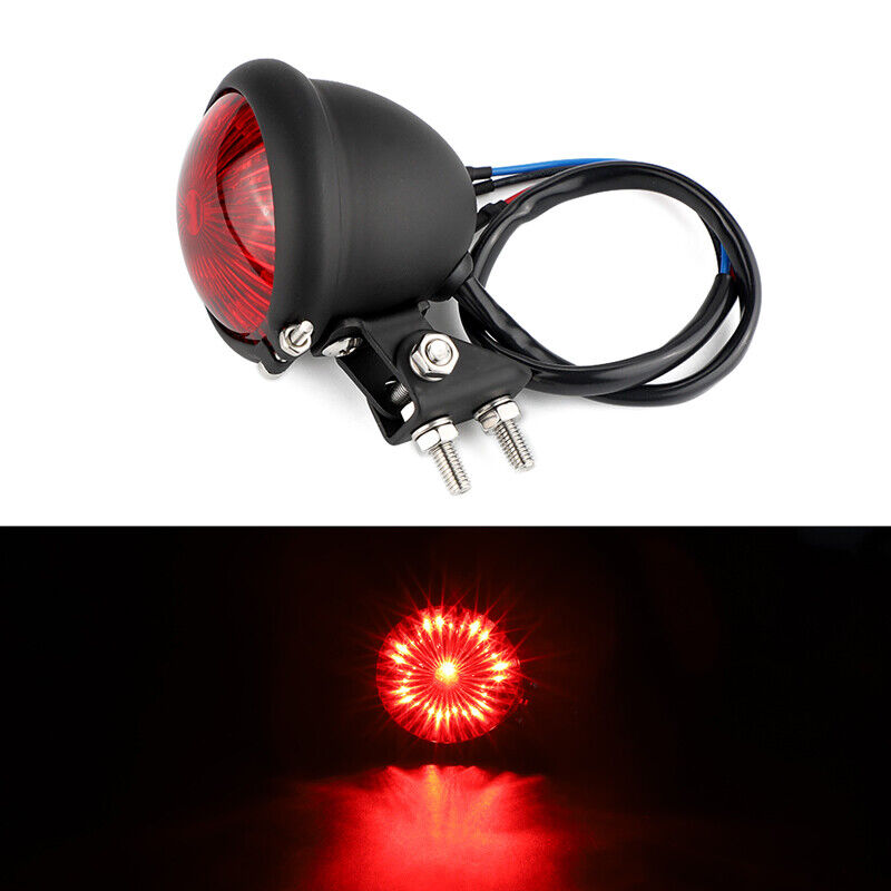 Motorcycle Rear Stop Brake LED Tail Light For Cafe Racer Bobber Chopper