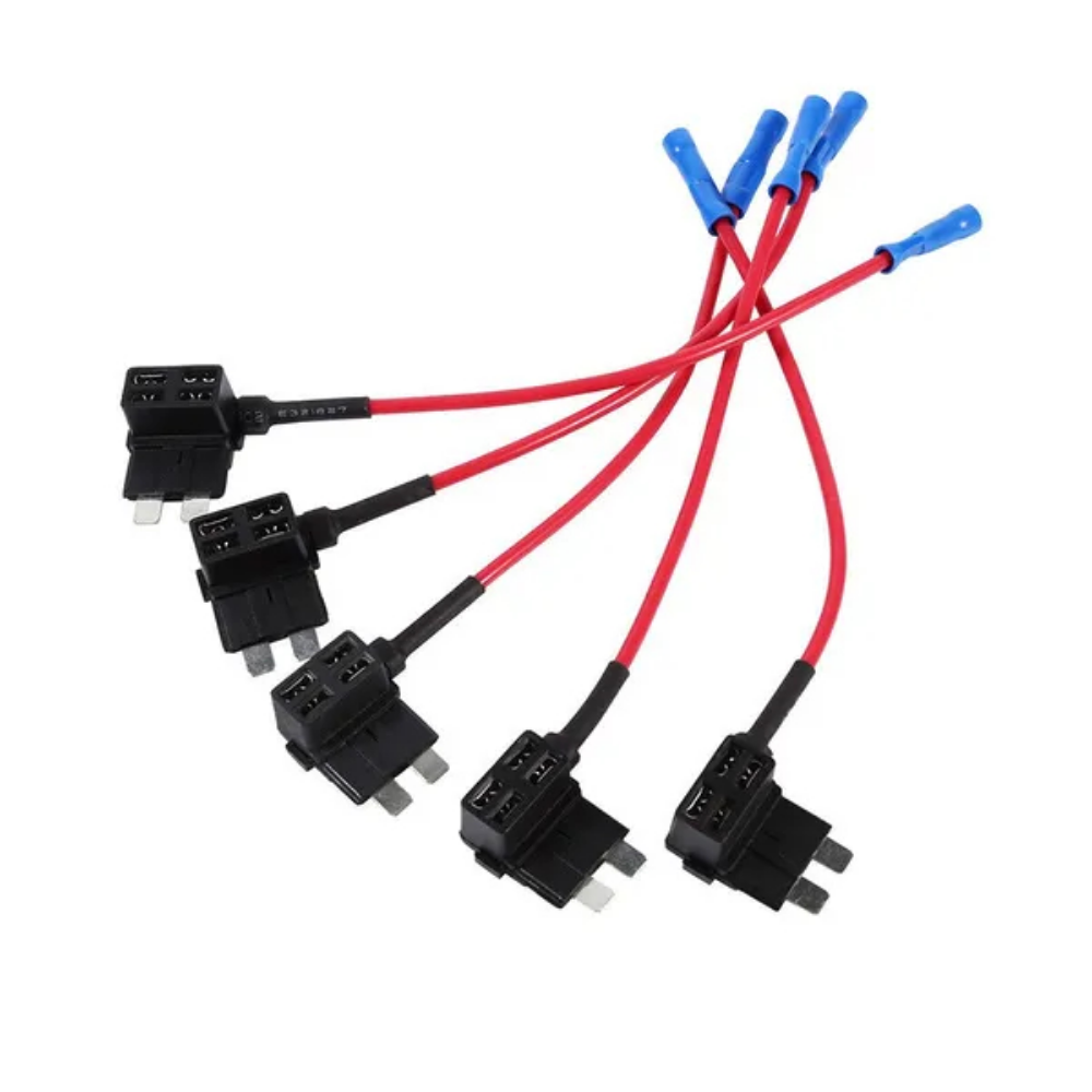 10pcs Car Add-a-circuit Fuse Tap Adapter Standard 10A Blade Fuse Box Holder