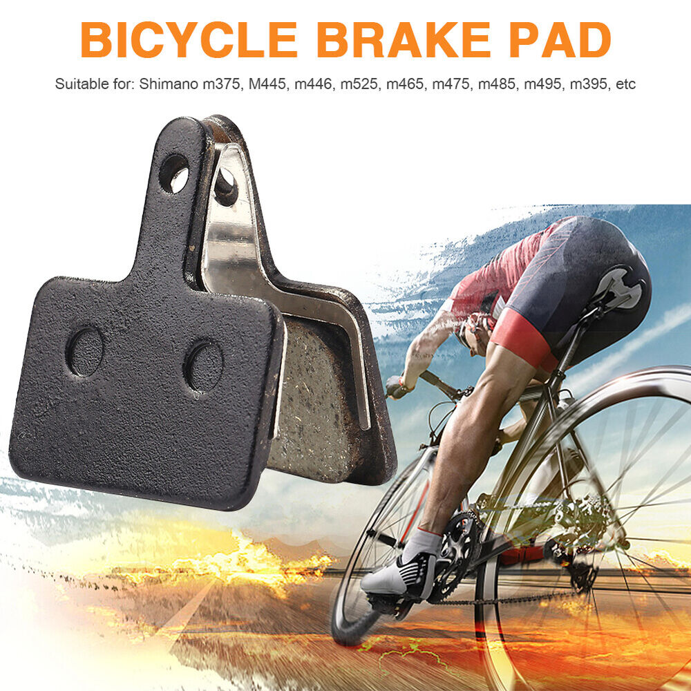 AU 4 Pair Semi-Metallic Bicycle Disc Brake Pads for M375 M445 M446 Cycling Parts