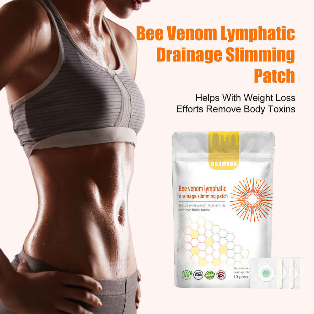 40pcs Bee Venom Lymphatic Drainage Fat Patch Slimming Body Slim Care Patches Women Men