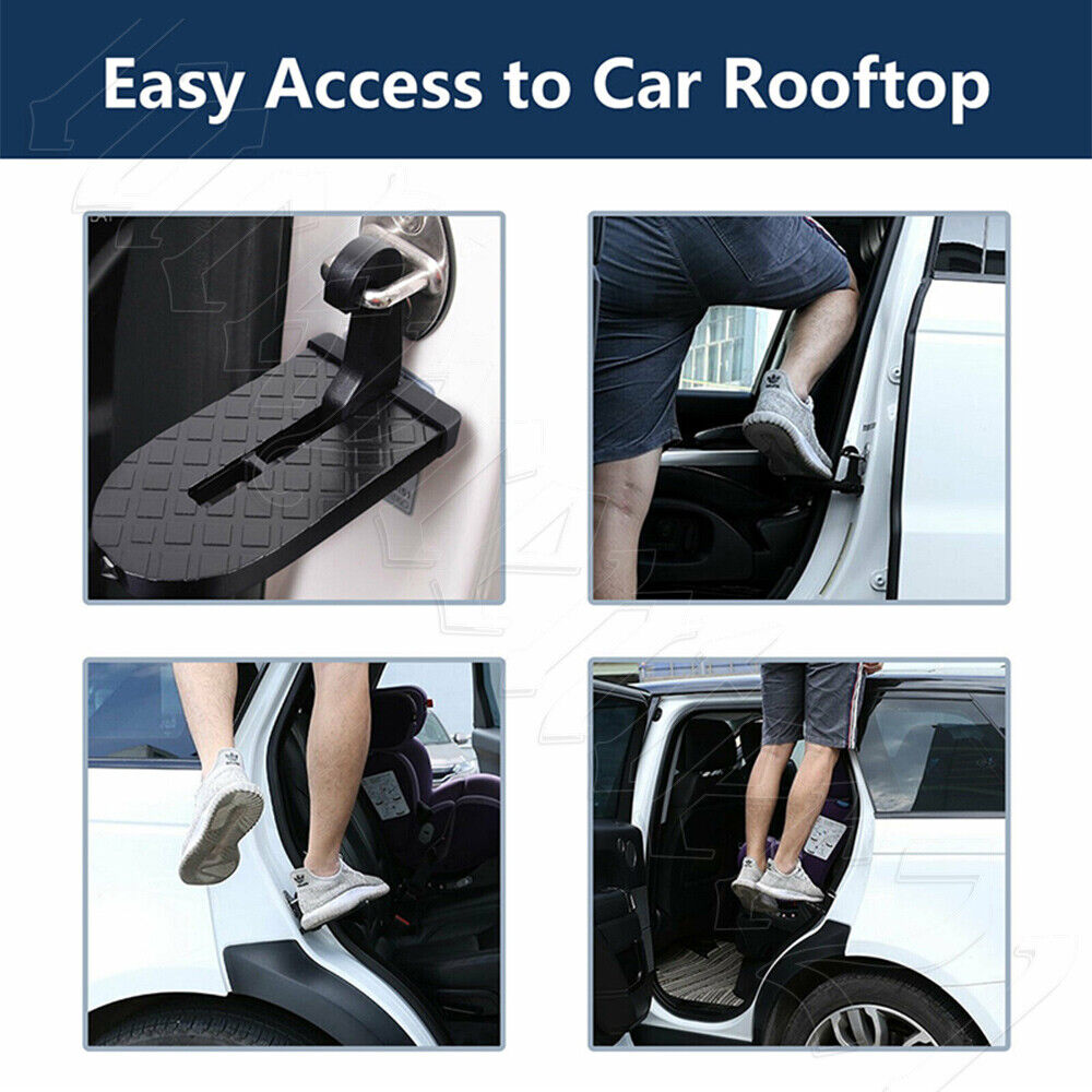 2x Vehicle Access Roof Of Car Door Step Doorstep Rooftop Pedal Hook For SUV