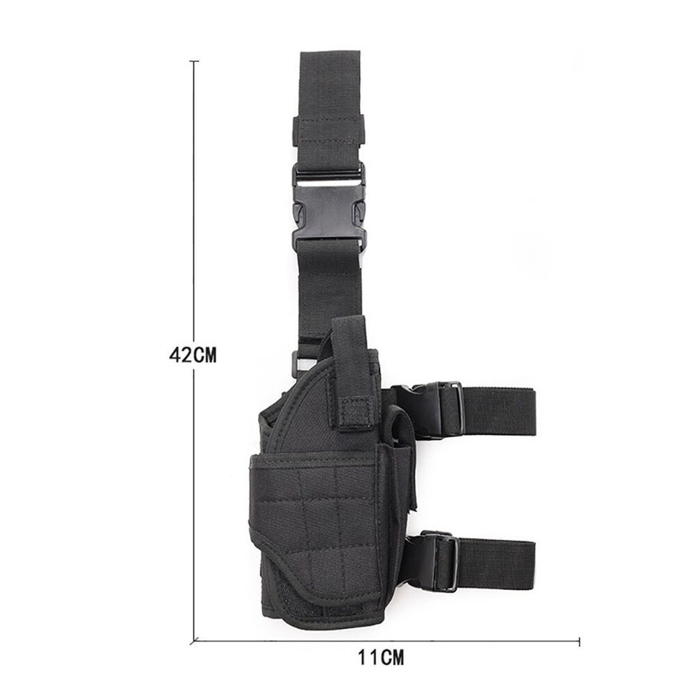 Military Sports Hunt Pistol Pouch Leg Tactical Thigh Holster Puttee Gun