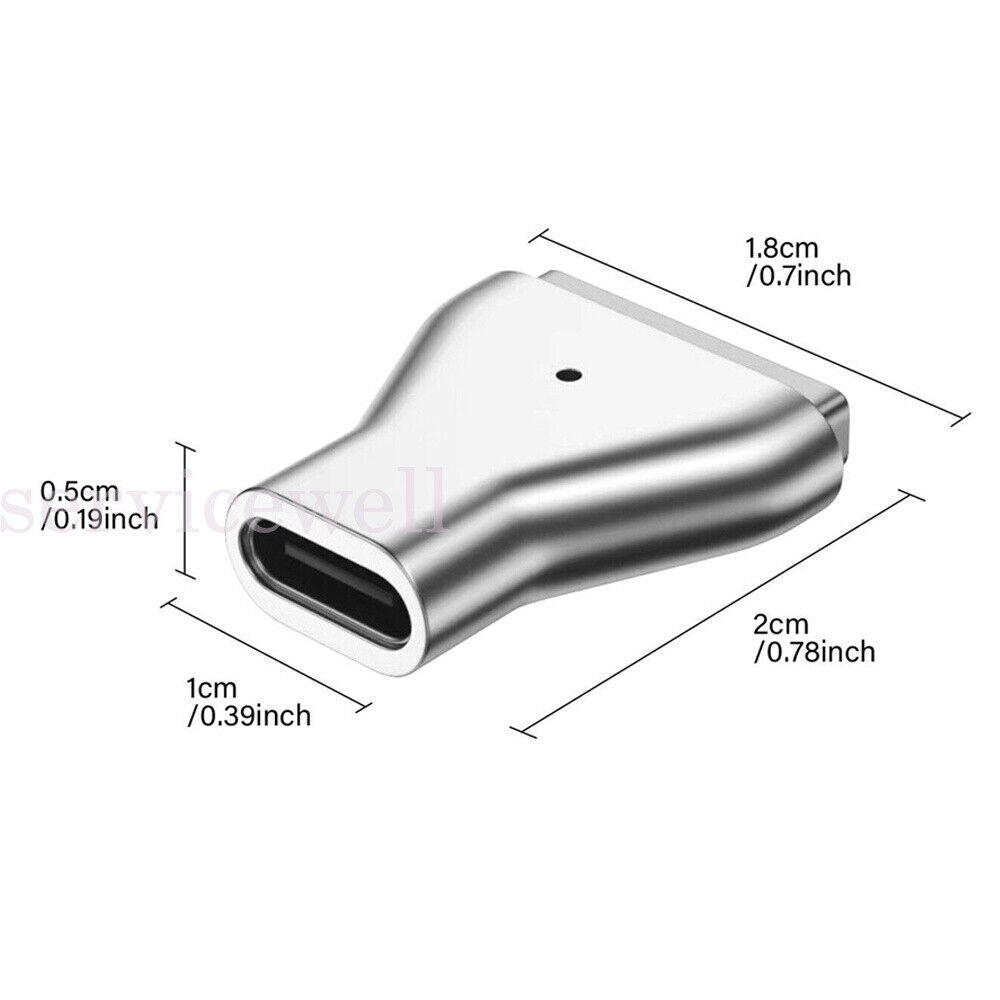 USB C Adapter Type-C PD Power Fast Charging Converter For Magsafe2 Magnetic