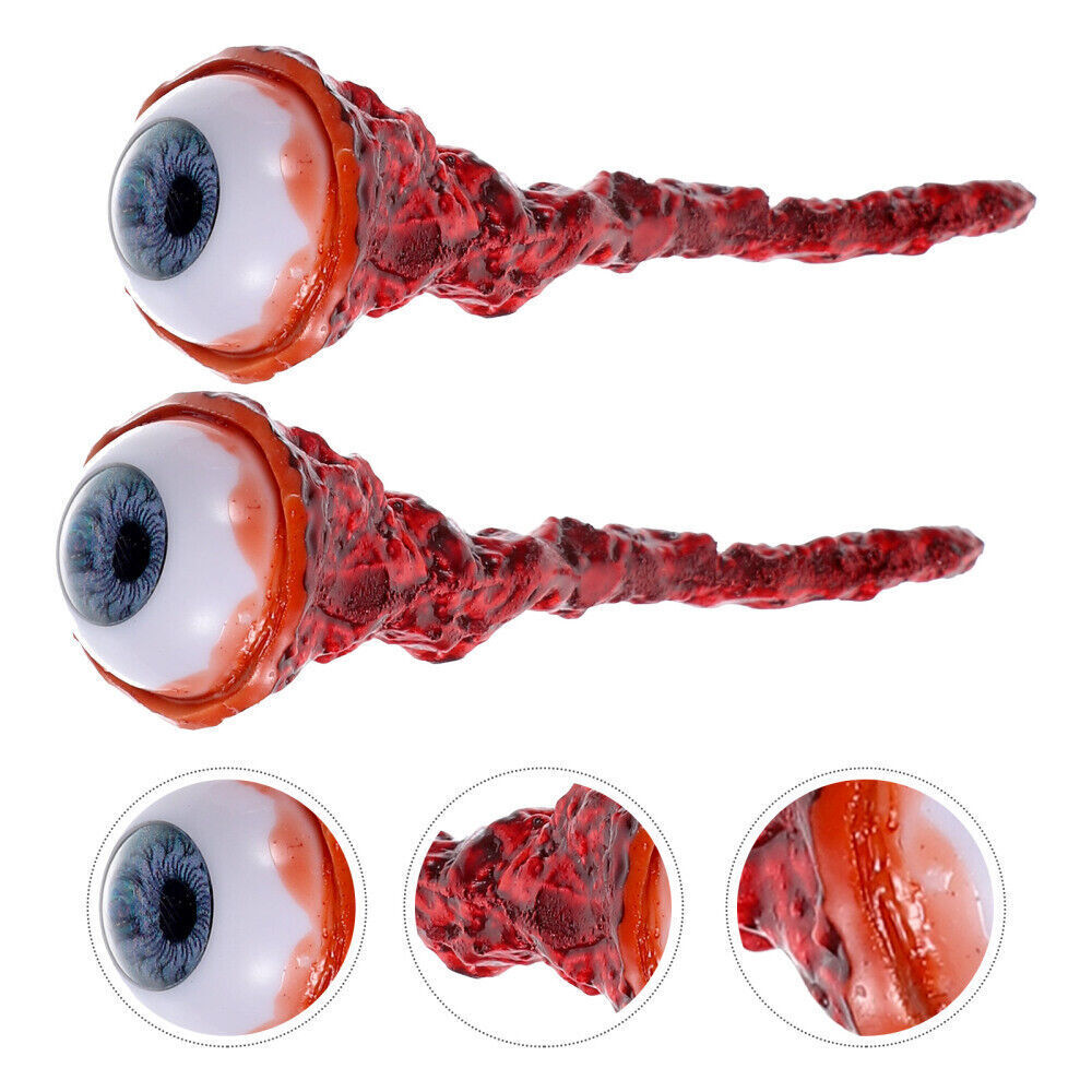 3xHalloween Party Decoration Fake Eye Eyeball Horror Scary Simulation Prop Trick