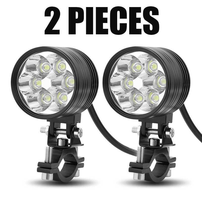 2x Car Motorcycle LED Spot Lights Auxiliary Headlight Fog Lamps ATV UTV 12V 24V