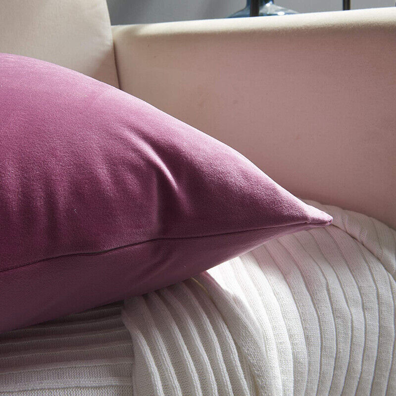 Multicoloured Plain Solid Colour Cushion Cover Covers Decorative Pillow Case