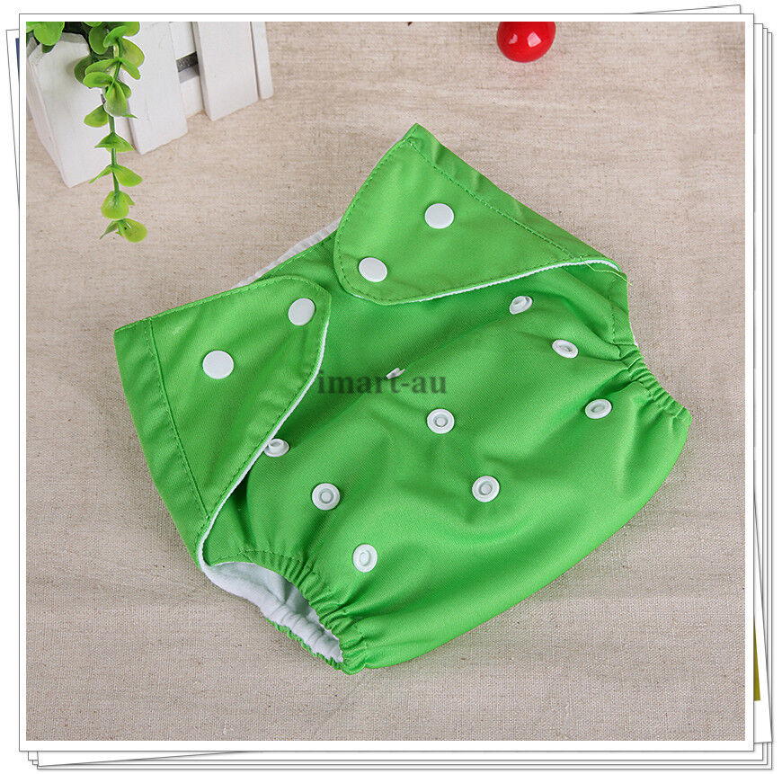 4x pcs Reusable modern Baby Cloth Nappies Diapers Adjustable bulk nappy