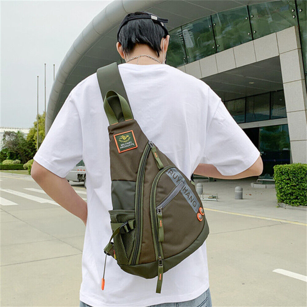 Men Chest Bag Shoulder Backpack Large Sling Cross Body Satchel Bag Outdoor NEW