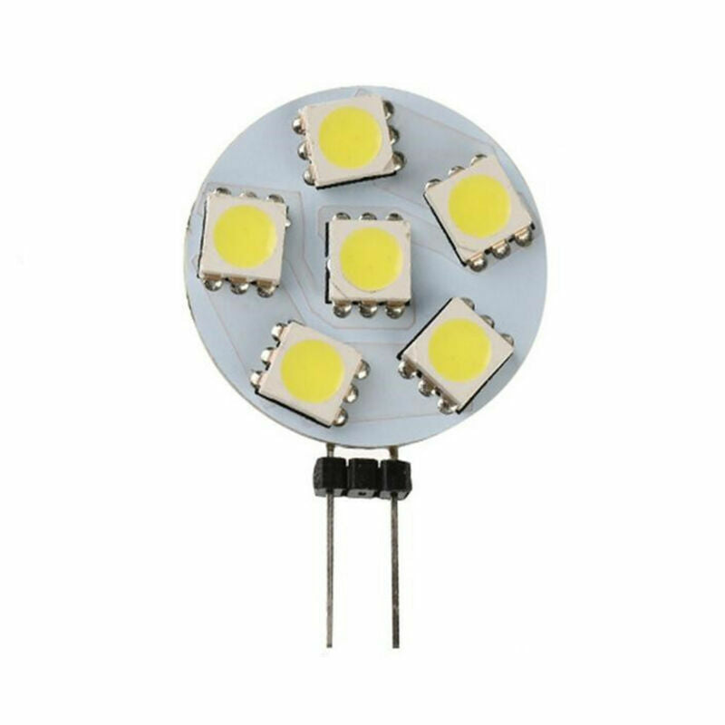 G4 5050 SMD 6/9/12 LED Car Boat Light Round Bulb Side-pins Lamp DC 12V