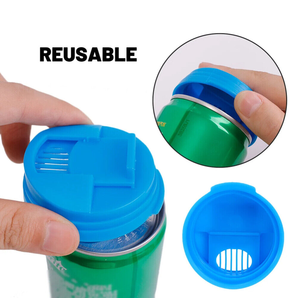 5X Beverage Can Lid Cap Soda Soft Drink Snaps Tops Cover Lock Sealer Protector