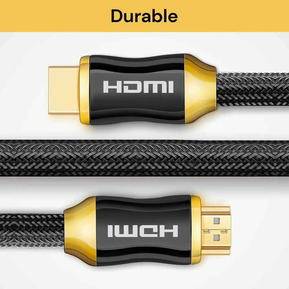 HDMI Cable 20M 15M 10M 8M 5M 3M 2M 1M 8K 4K Ultra HD Cord For HD TV BOX PS5