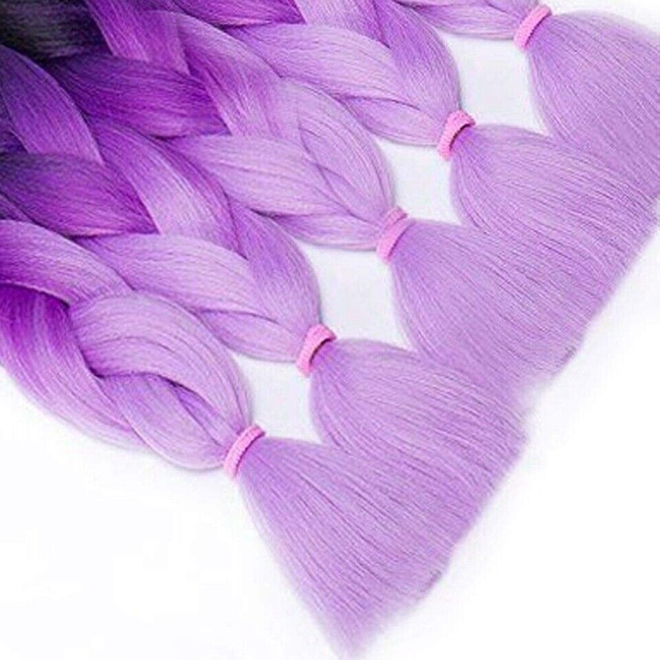 JUMBO Braiding Hair 60cm Hair Extensions Synthetic Fiber Crochet Braid Kanekalon