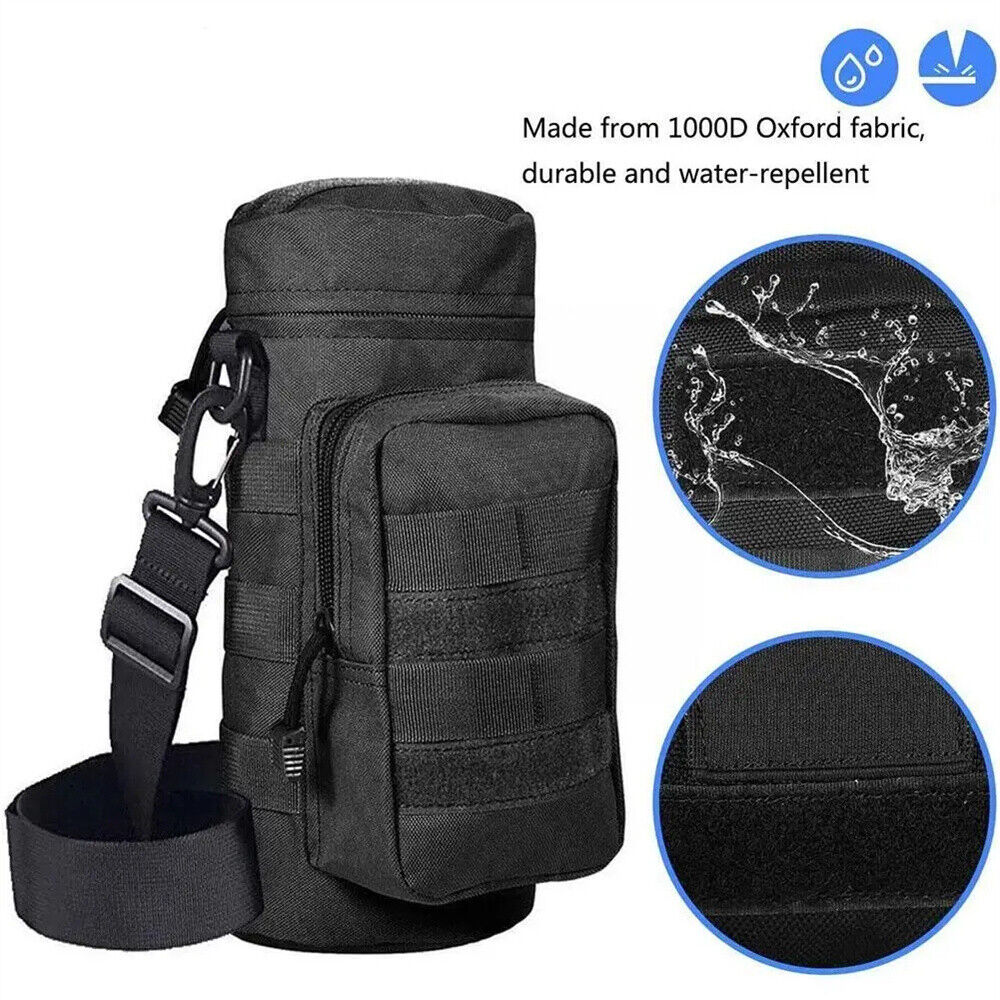 Kettle Bag Tactical Molle Water Bottle Holder Pouch Outdoor Adjustable KettleBag