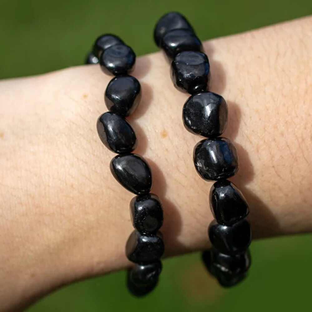 Shungite Bracelet Elite Shungite Bead Bracelet Stretchy Radiation Karelia