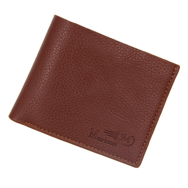 Men's Leather Bifold ID Card Holder Purse Wallet Billfold Handbag Slim Clutch