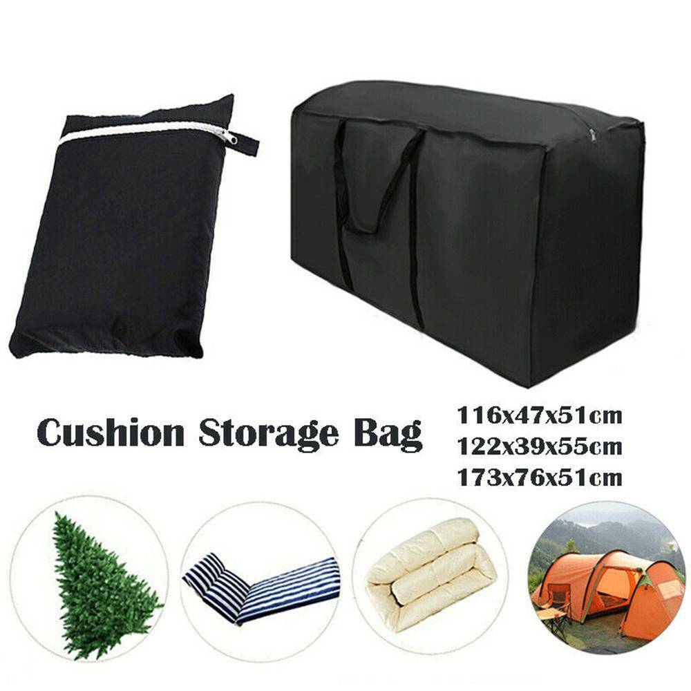 Outdoor Storage Bag Black Waterproof Extra Large Christmas Cushion Tree Xmas丶