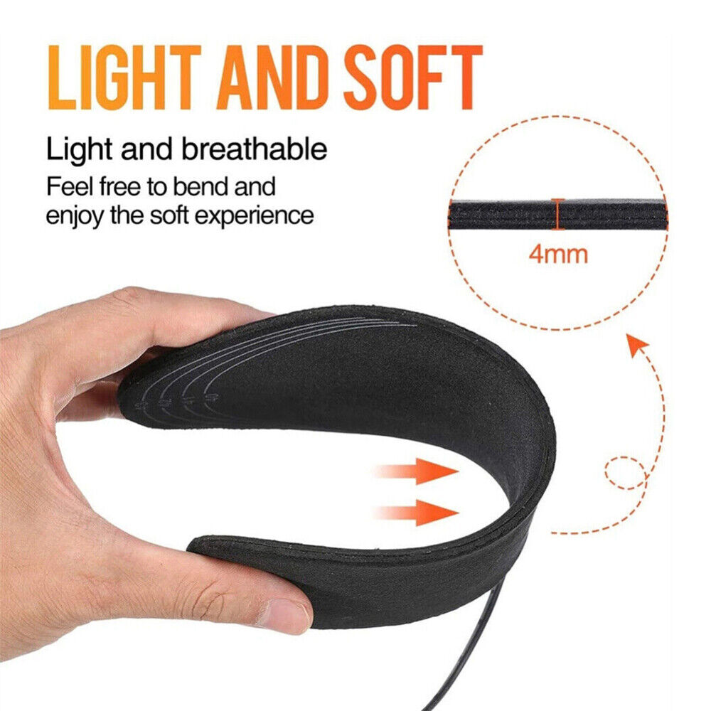 USB Electric Heated Shoe Insoles Feet Heater Foot Winter Warmer Pads Warm Socks