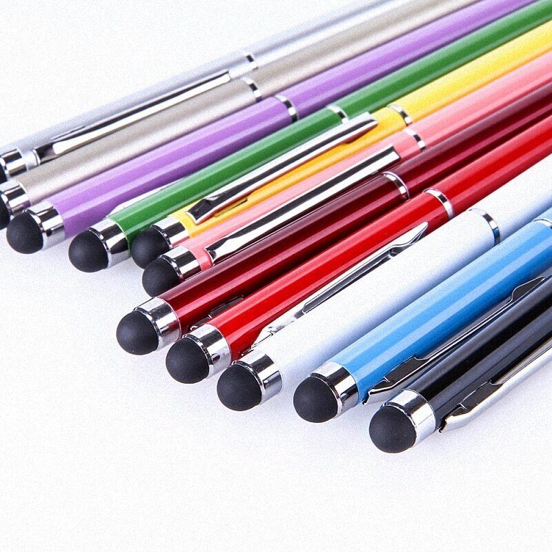 5x Capacitive Touch Screen Stylus Ball Point Ink Pen for iPhone iPad Tablet 2 in 1