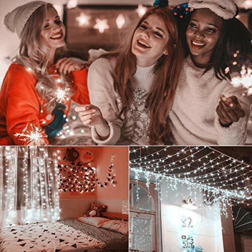 Snowflake Fairy Lights 40 LED Battery String Light for Outdoor Bedroom Christmas