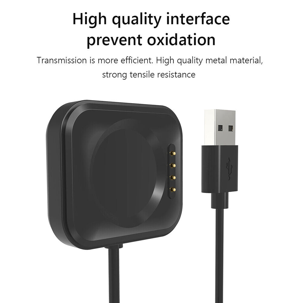 USB Magnetic Watch Charger Cable Dock for OPPO Watch 3 Pro / 3 / 2 (100cm Black)