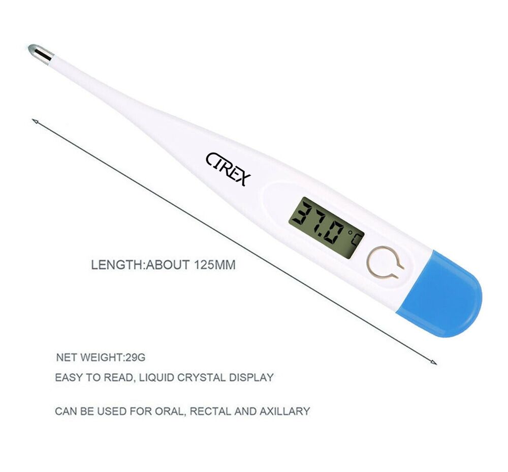 Personal LCD Medical Body Thermometer Adult Child Baby Oral Rectal Digital CE