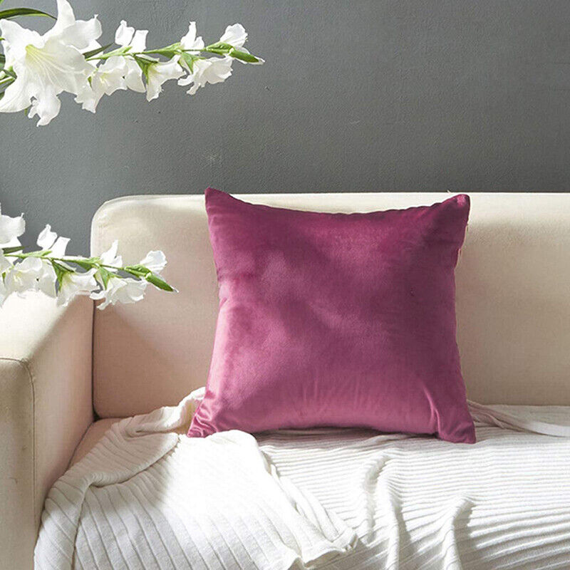 Multicoloured Plain Solid Colour Cushion Cover Covers Decorative Pillow Case