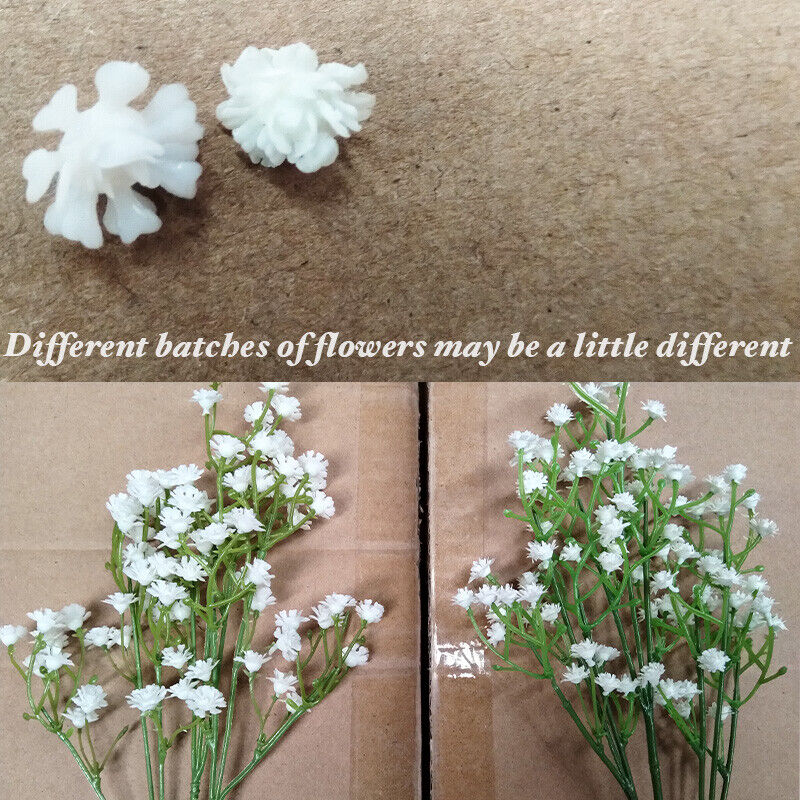 White Artificial Flowers Gypsophila Baby Breath Fake Silk Bouquet Wedding Gift