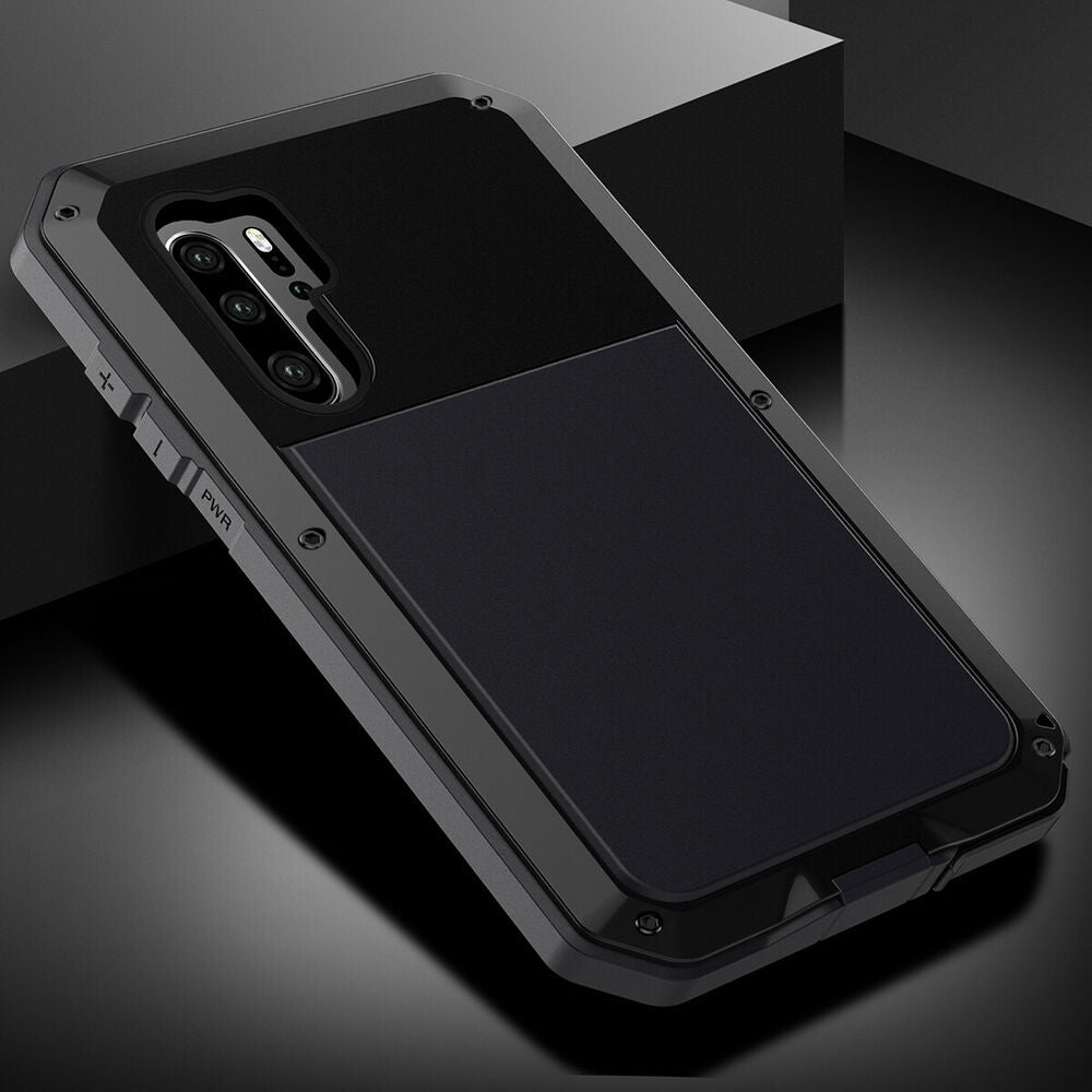 For Huawei P30 Case Rugged Aluminium Shockproof Heavy Duty Metal Hard Cover