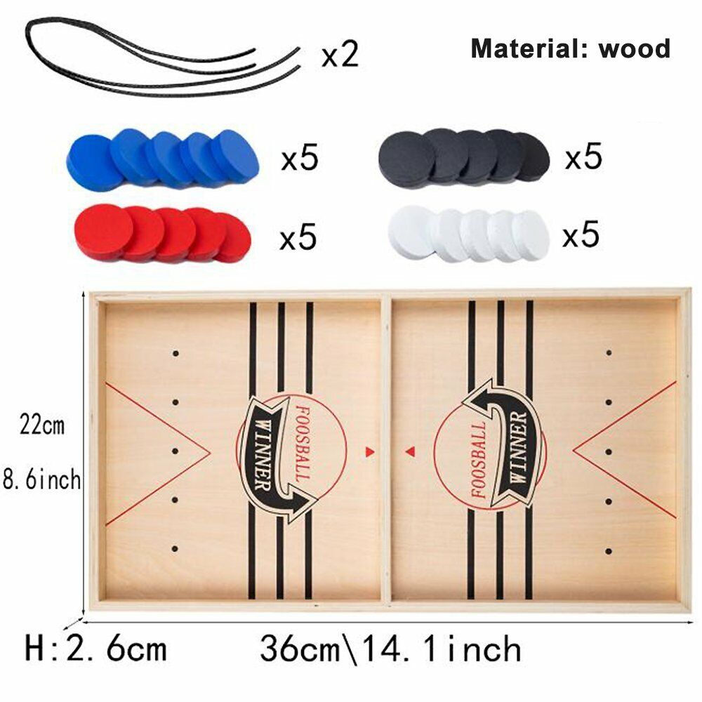 Large Kids Board Games Sling Puck Paced SlingPuck Winner Family Game Toys Hockey