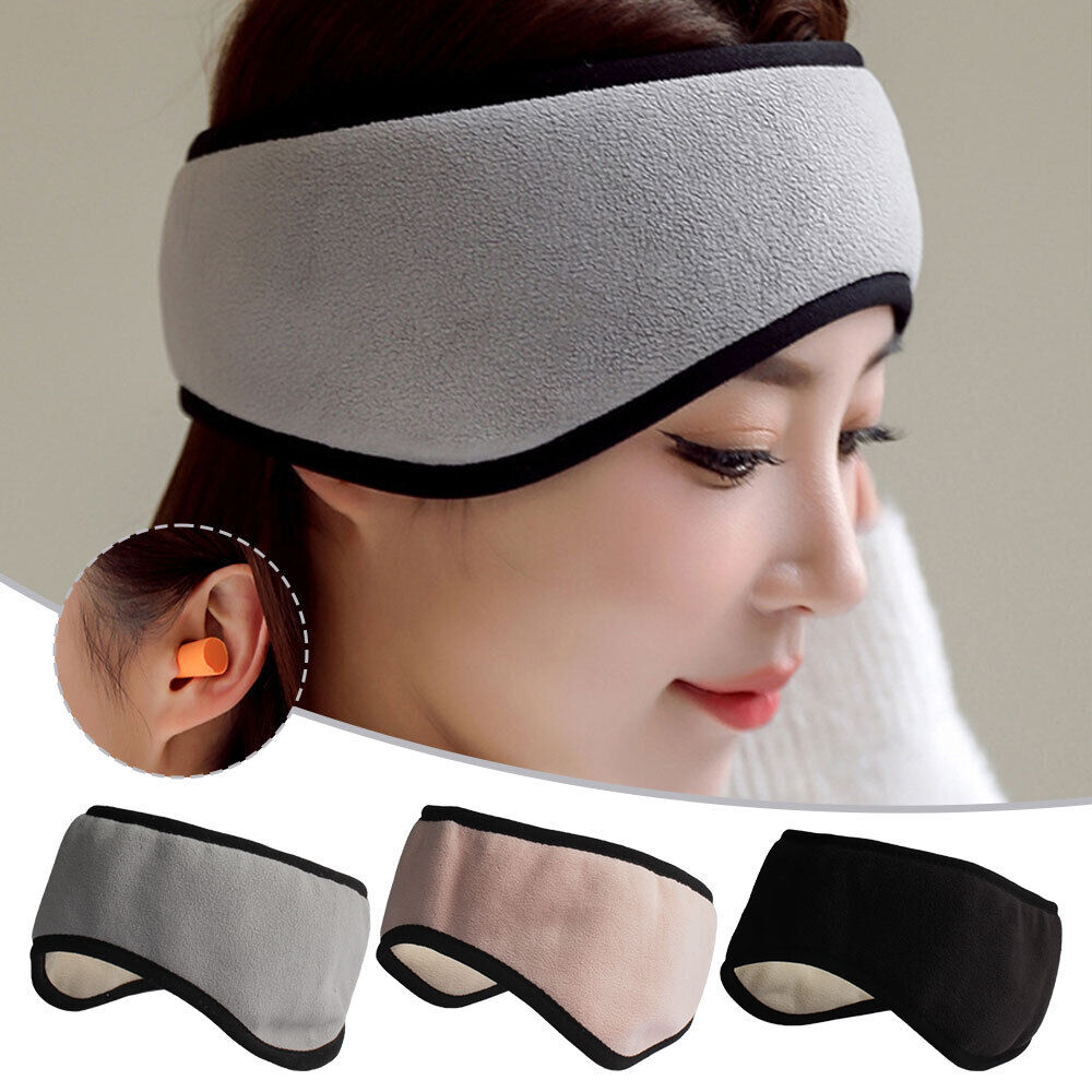 Sleeping Mask Blackout Ear Muffs For Sleeping Relaxing Noise Cancellation #T