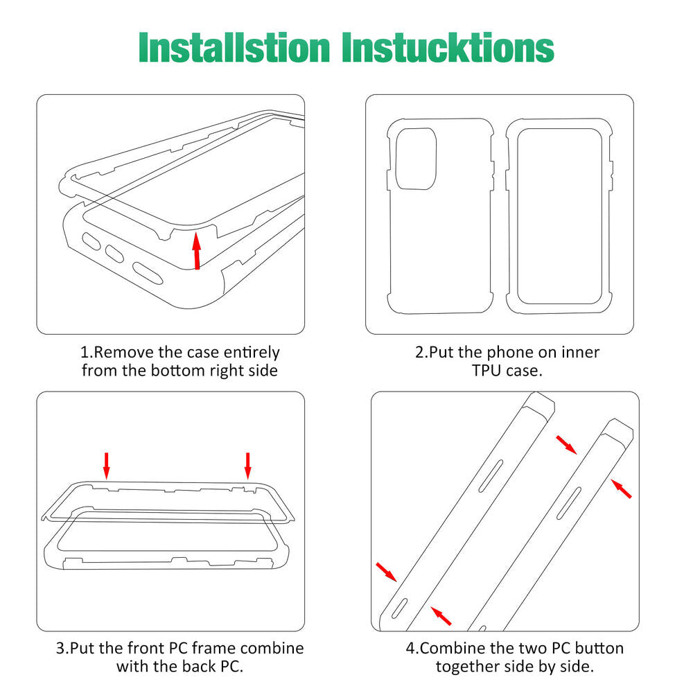 Shockproof 360°Full Body Silicone Case For Samsung S21 S22 S23 Ultra A54 A53 A23