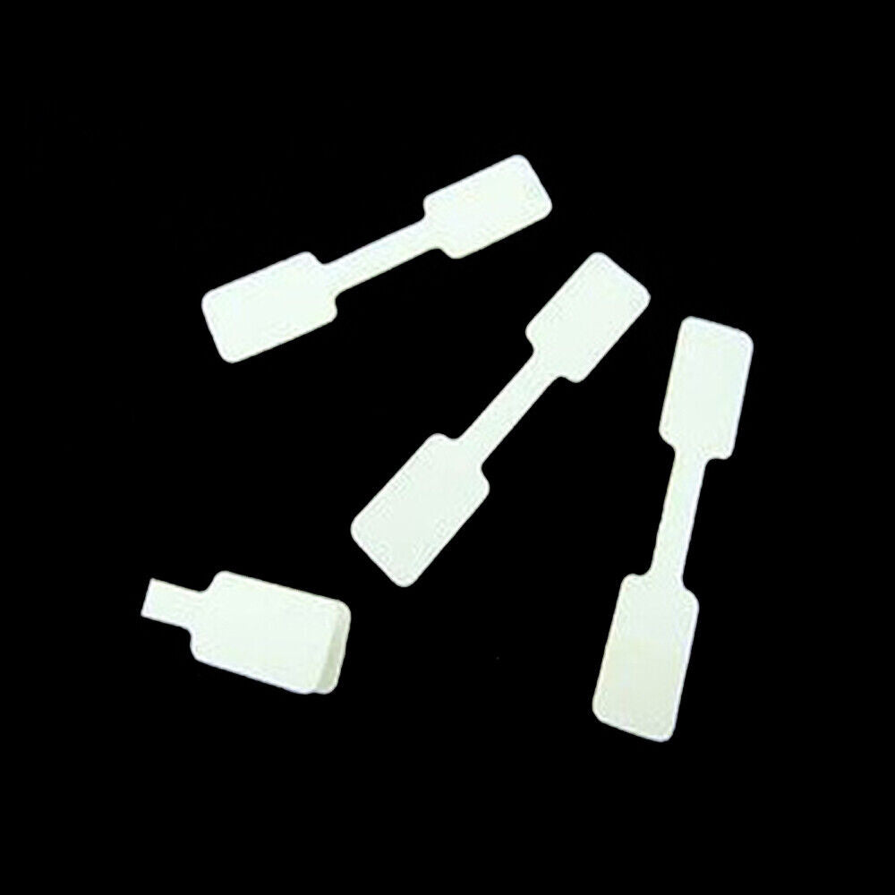 100PCS White Jewellry Ring Jewelry Tag Sticker Self Adhesive Pendant Price Label