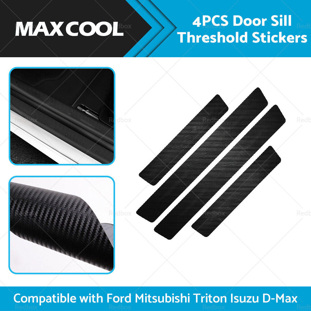 4PCS Front Rear Door Sill Threshold Sticker Suitable for Ford Ranger Wildtrak